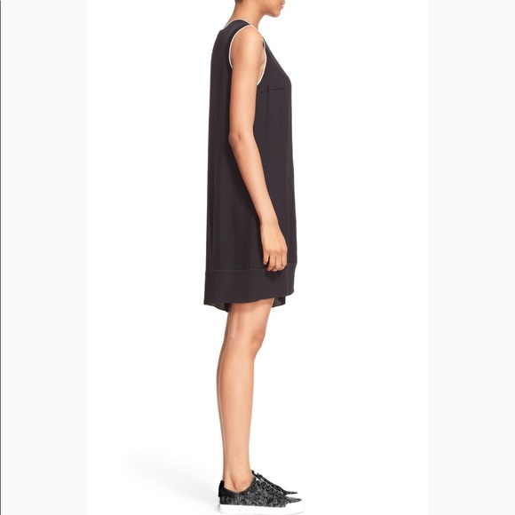 Rag & Bone Abby Sleeveless Crepe Mini Dress Black - Picture 5 of 8